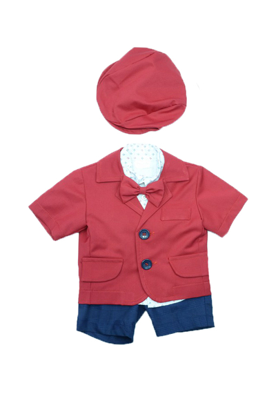 Costum botez 5 piese pentru baieti Micul Vip CMV-004-1 [1]