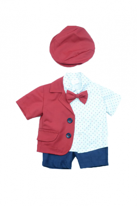 Costum botez 5 piese pentru baieti Micul Vip CMV-004-1 [4]