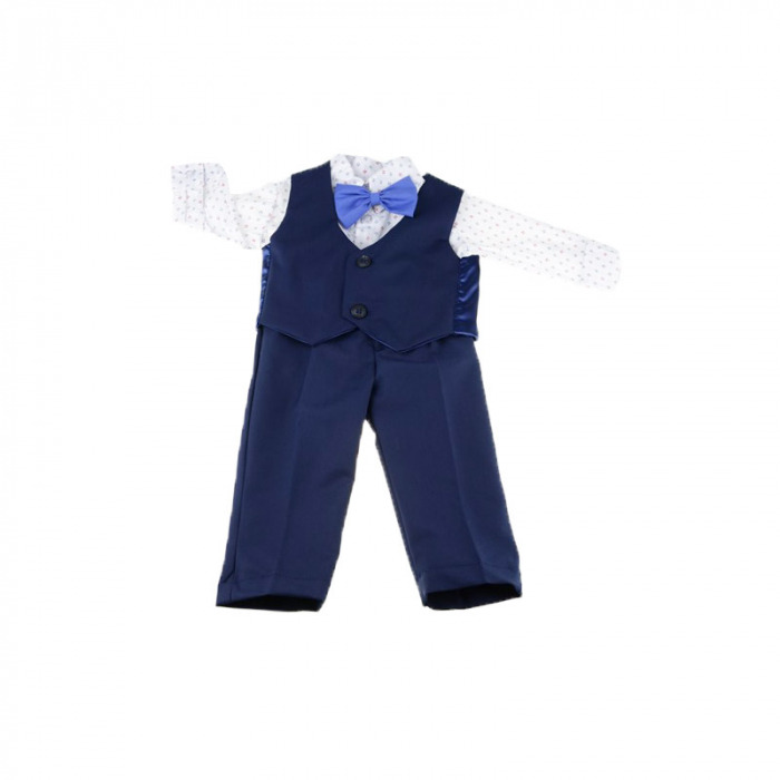 Costum botez 6 piese pentru baieti Micul Vip MCVB10 [3]