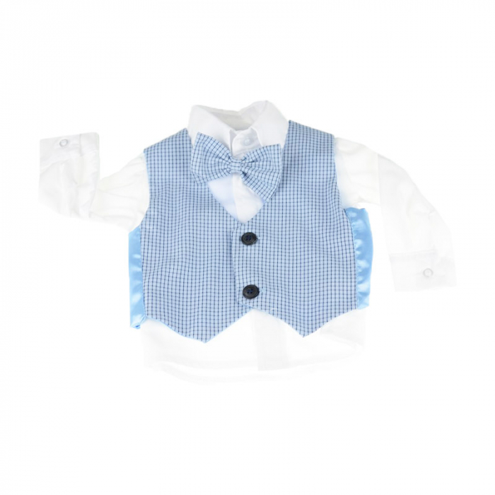 Costum botez 6 piese pentru baieti Micul Vip MCVB11 [4]