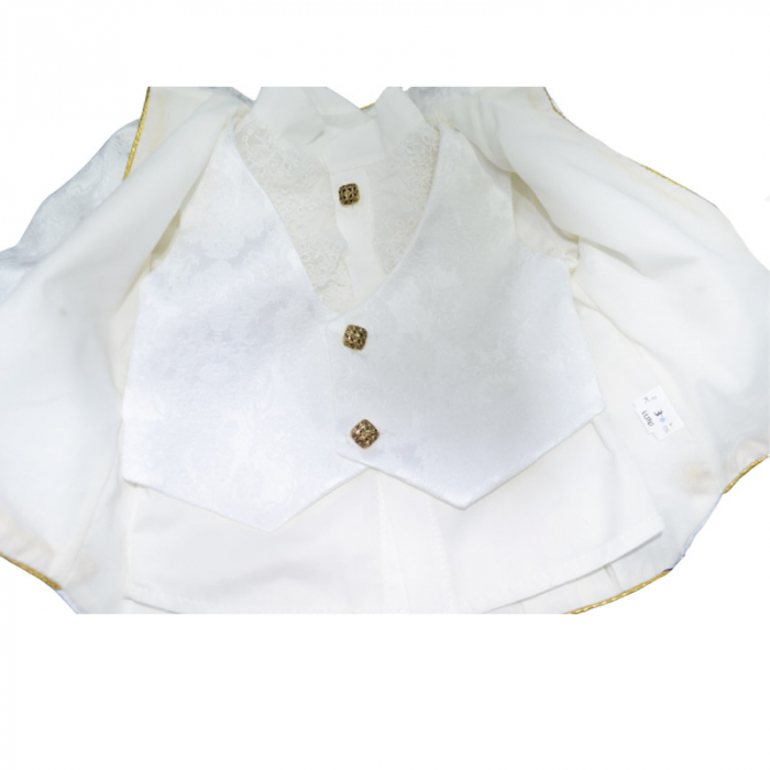 Costum pentru botez 5 piese pentru baieti Mini Junior MNJJ-1, Bleumarin [3]