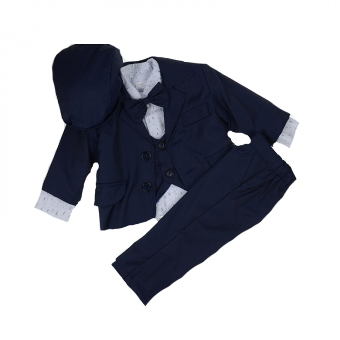 Costum botez 6 piese pentru baieti Mini Junior 02-COS [4]