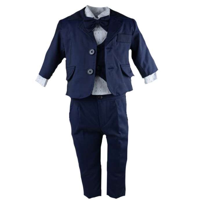 Costum botez 6 piese pentru baieti Mini Junior 02-COS [1]