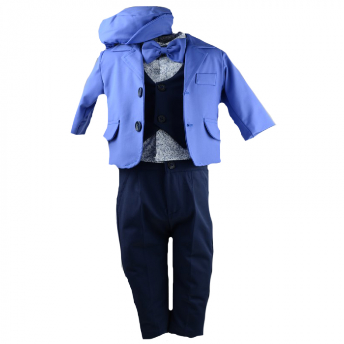 Costum botez 6 piese pentru baieti Mini Junior 03-COS [1]