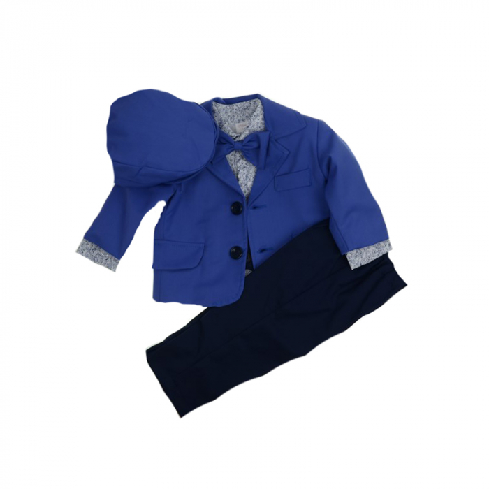 Costum botez 6 piese pentru baieti Mini Junior 03-COS [2]