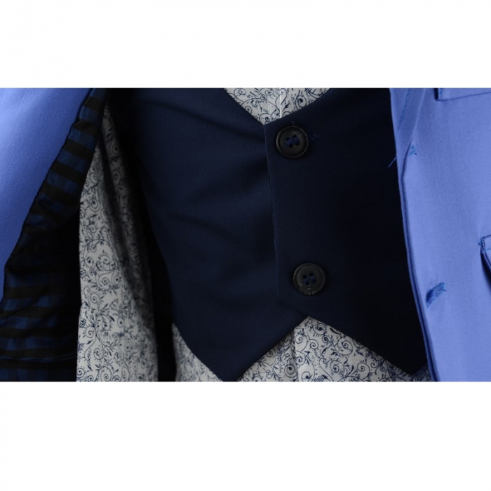 Costum botez 6 piese pentru baieti Mini Junior 03-COS [4]