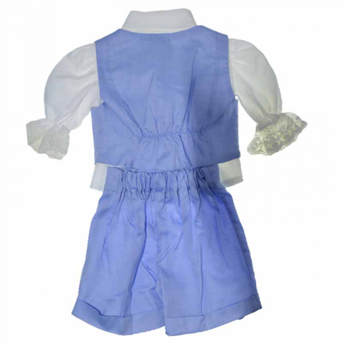 Costum botez din 4 piese pentru baieti Duomar 20623-5, Albastru [2]