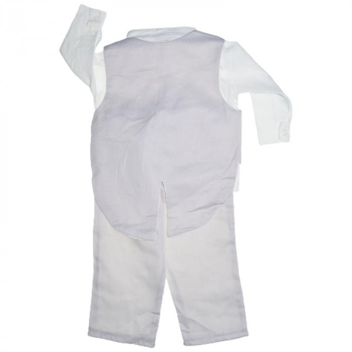Costum botez din 5 piese pentru baieti Babylia 030823, Gri [2]
