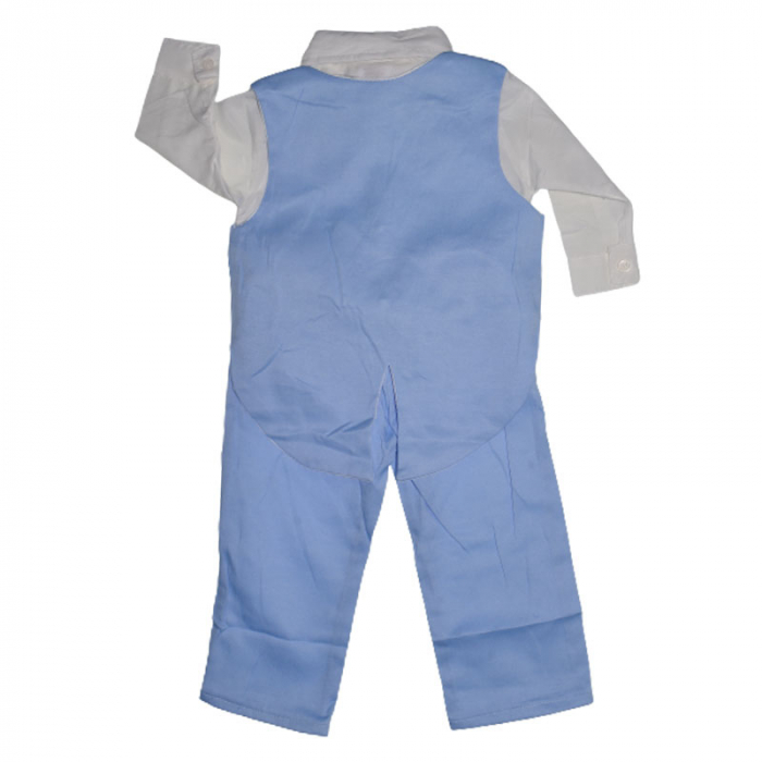Costum botez din 5 piese pentru baieti Babylia 030823-4, Albastru [2]