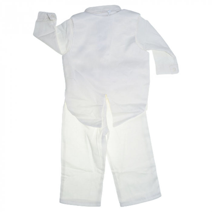 Costum botez din 5 piese pentru baieti Babylia 030823-1, Alb [2]