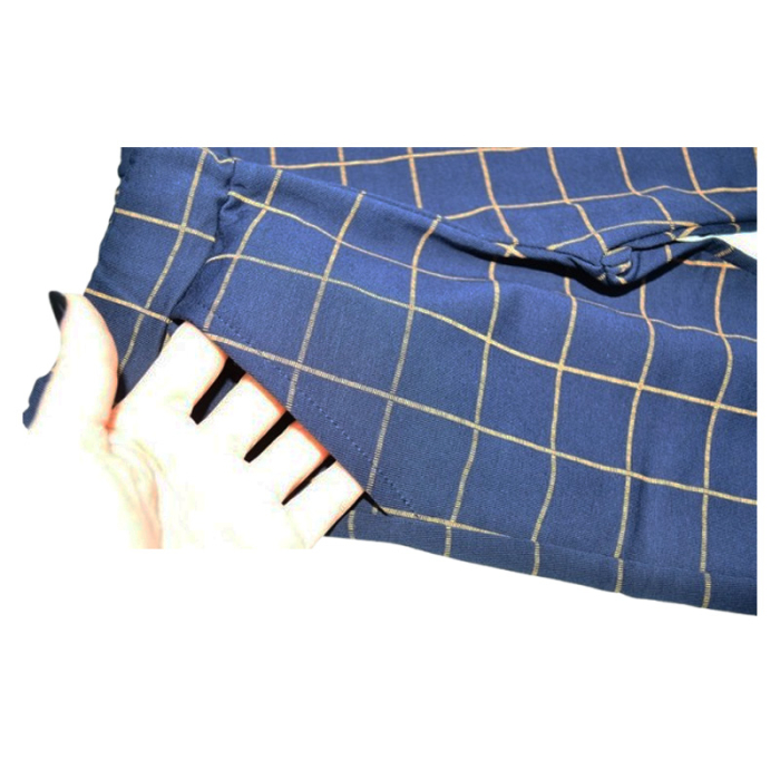 Costum casual de bumbac, în carouri, pentru baieti, GT 9396-92, Bleumarin [6]