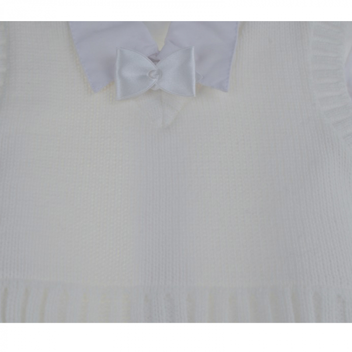 Costum de botez 4 piese pentru baieti Mini Junior CEB-39 [4]
