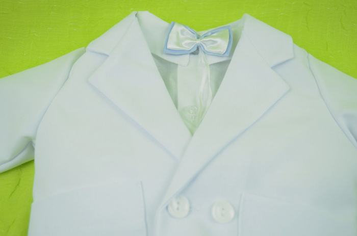 Costum de botez 5 piese pentru baieti Mini Junior CBB2C [2]