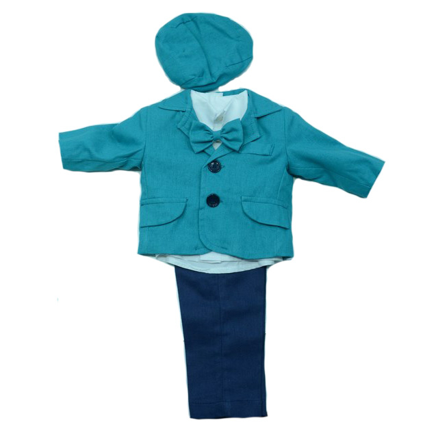 Costum de botez 6 piese pentru baieti Micul Vip MCVB7 [1]