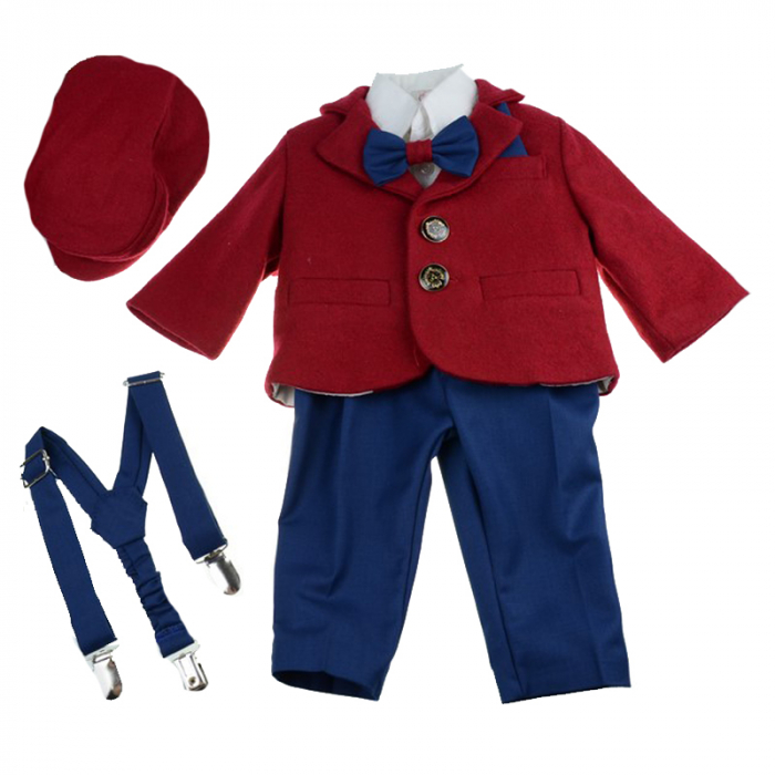 Costum de botez 6 piese pentru baieti Mini Junior CEB-51 [1]