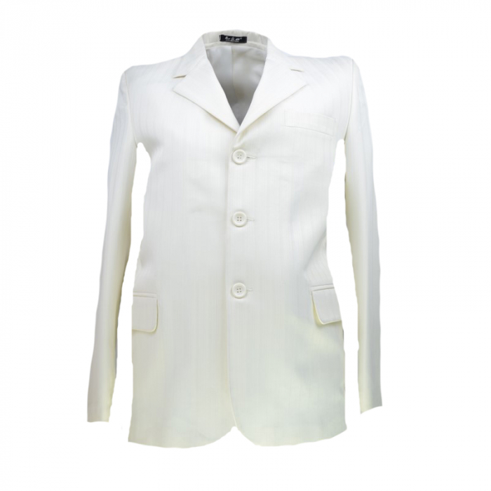 Costum elegant 2 piese pentru baieti LA Kids 01-CC-152-158-cm, Crem [4]