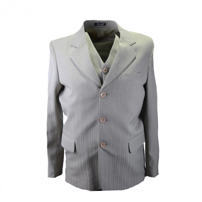 Costum elegant 3 piese pentru baieti LA Kids 1070-2-152-158-cm, Crem [2]