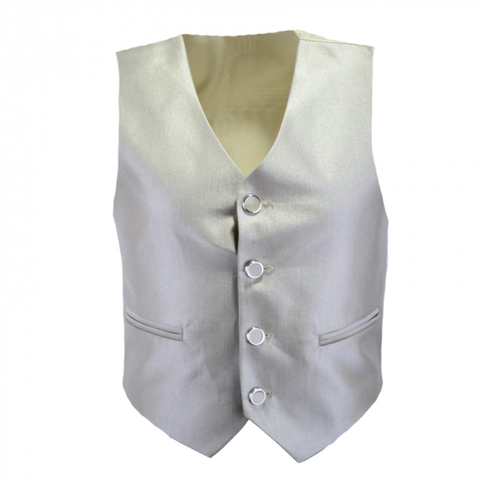 Costum elegant 3 piese pentru baieti LA Kids CE-20-104-110-cm, Crem [4]