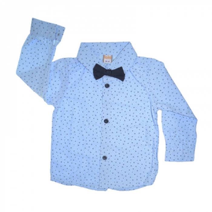 Costum elegant 4 piese pentru baieti Laila LL0109A-92, Albastru [3]