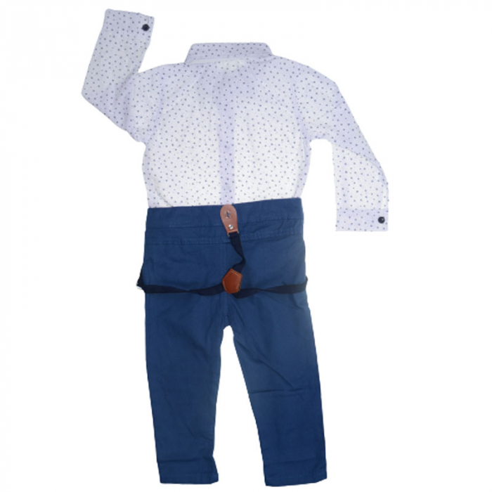 Costum elegant 4 piese pentru baieti Laila LL0109B-116, Bleumarin [2]