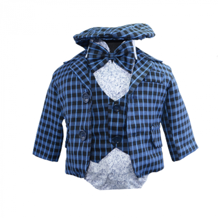 Costum elegant 6 piese pentru baieti Micul Vip CMV-1, Bleumarin [4]
