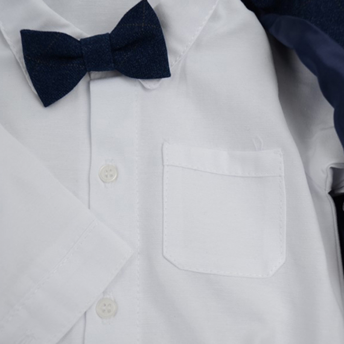 Costum elegant 5 piese pentru baieti Christopher Bady Club 6444AB, Bleumarin [5]