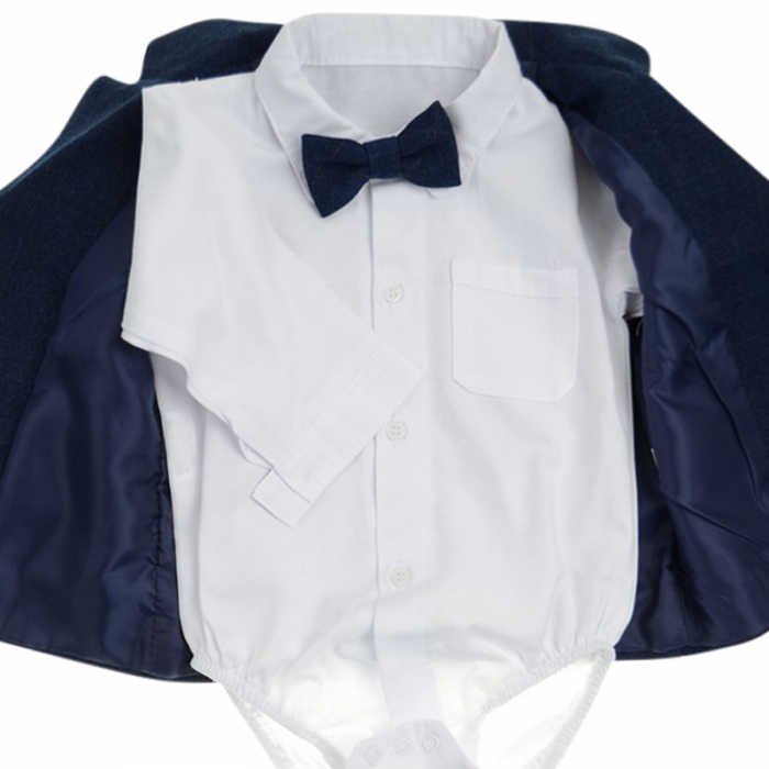 Costum elegant 5 piese pentru baieti Christopher Bady Club 6444AB, Bleumarin [3]