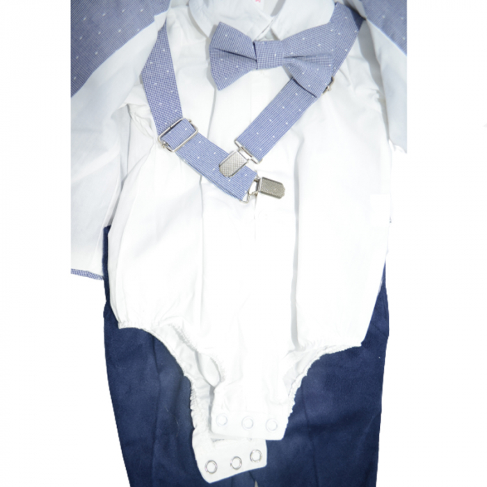 Costum elegant 6 piese pentru baieti Colibri CMV-0740-5, Gri [3]