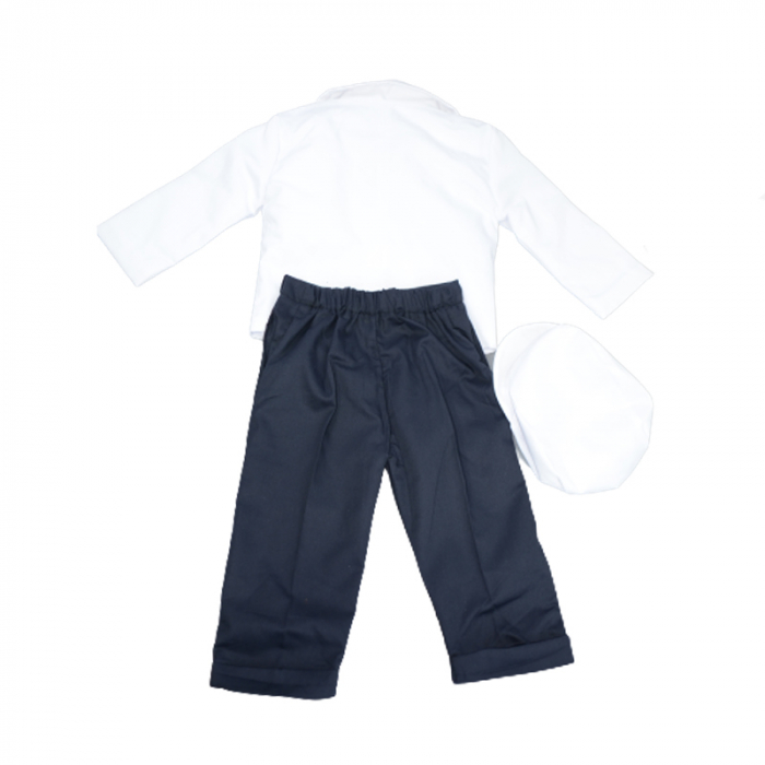 Costum elegant 6 piese pentru baieti Micul Vip CMV-3, Alb [2]