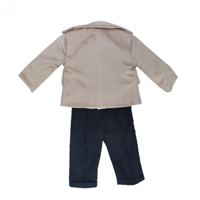 Costum elegant 6 piese pentru baieti Mini Junior CMV-0740, Bej [2]