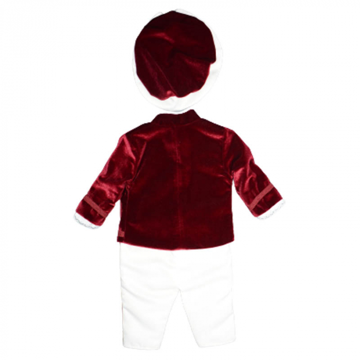 Costum elegant din 4 piese pentru baieti Andreeatex 030323-R, Rosu [2]