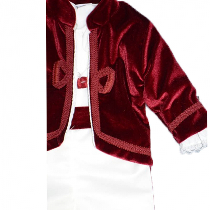 Costum elegant din 4 piese pentru baieti Andreeatex 030323-R, Rosu [4]