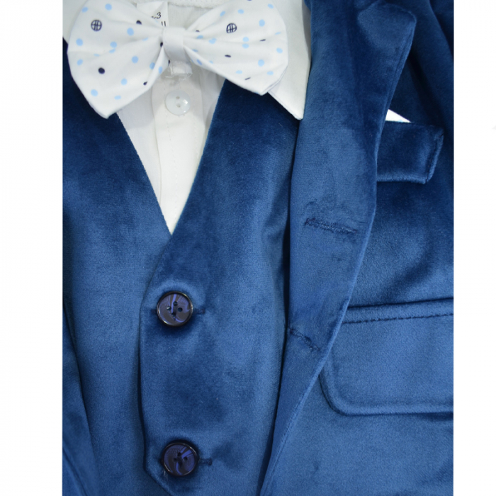 Costum elegant 6 piese pentru baieti Mini Junior CMV-0740-1, Bleumarin [4]