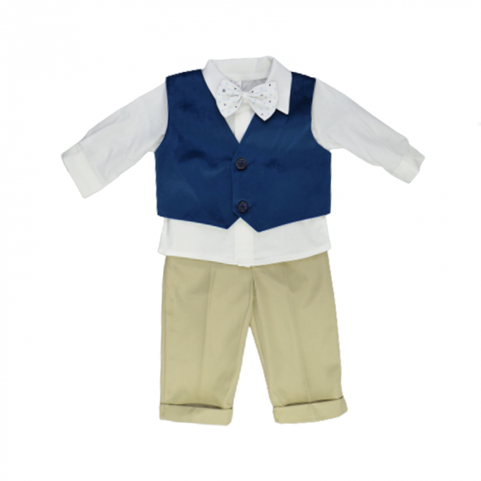 Costum elegant 6 piese pentru baieti Mini Junior CMV-0740-1, Bleumarin [3]