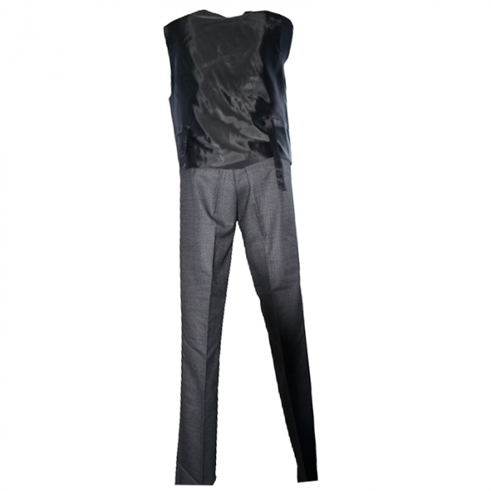 Costum elegant din 3 piese pentru baieti LA Kids LK0108G, Gri [3]