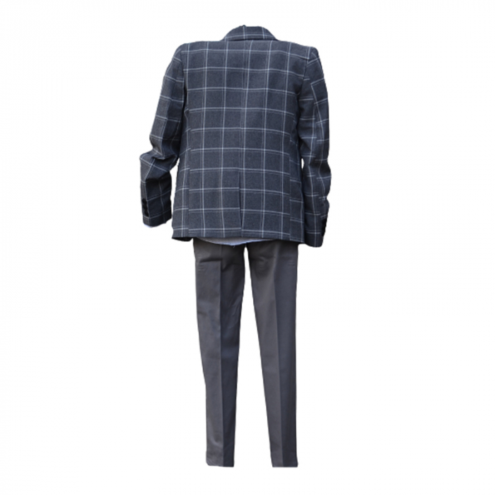 Costum elegant din 4 piese LOOKS KIDS pentru baieti KM2404G, Gri [2]