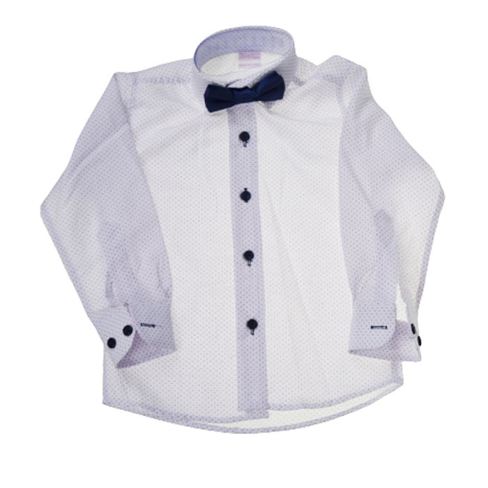 Costum elegant din 4 piese LOOKS KIDS pentru baieti KM2404B, Bleumarin [3]