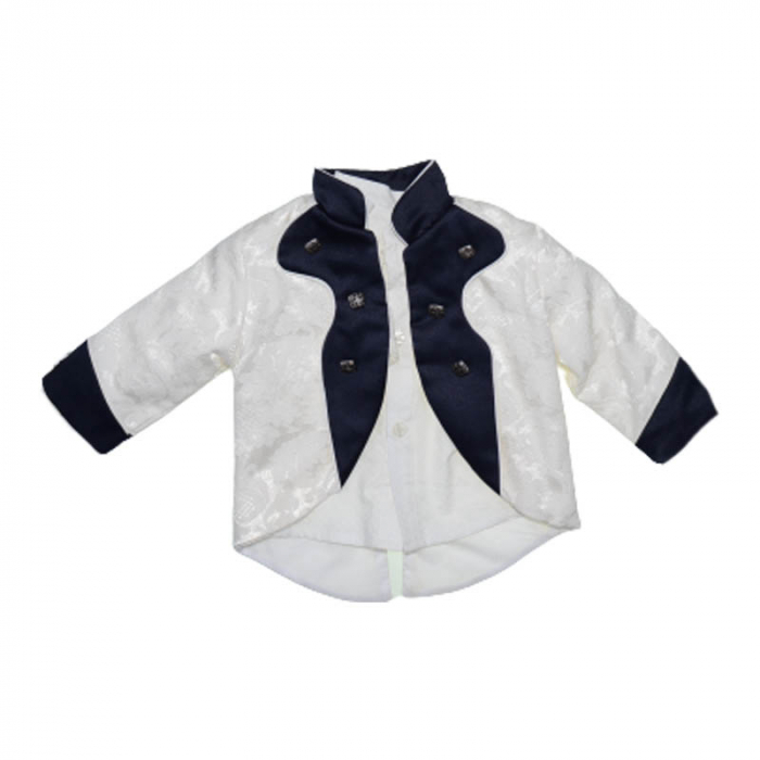 Costum elegant din 4 piese pentru baieti Mini Junior 030323-C, Crem [4]