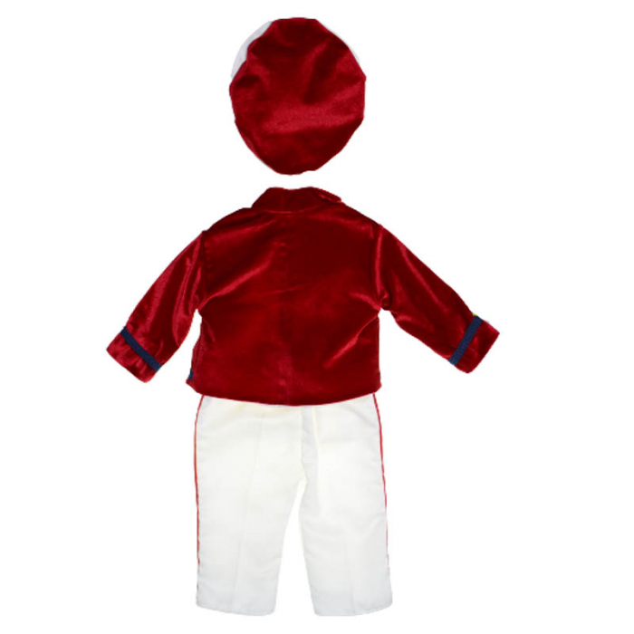 Costum elegant din 4 piese pentru baieti Andreeatex 030323-RS, Rosu [2]