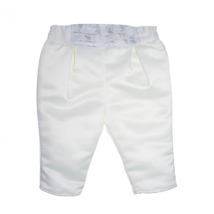 Costum elegant din 4 piese pentru baieti Andreeatex 030323-CR, Crem [4]