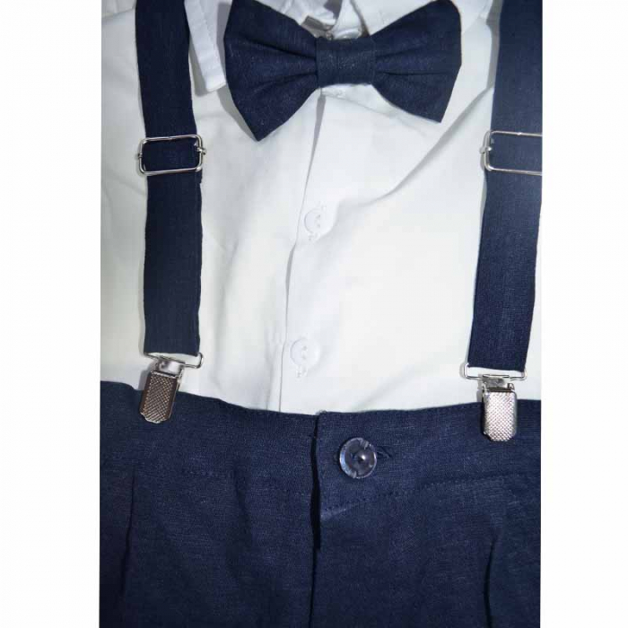 Costum elegant din 4 piese pentru baieti Colibri 070623-B, Bleumarin [3]