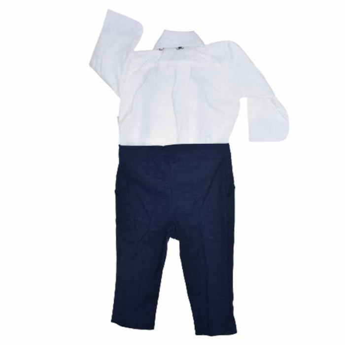 Costum elegant din 4 piese pentru baieti Colibri 070623-B, Bleumarin [2]