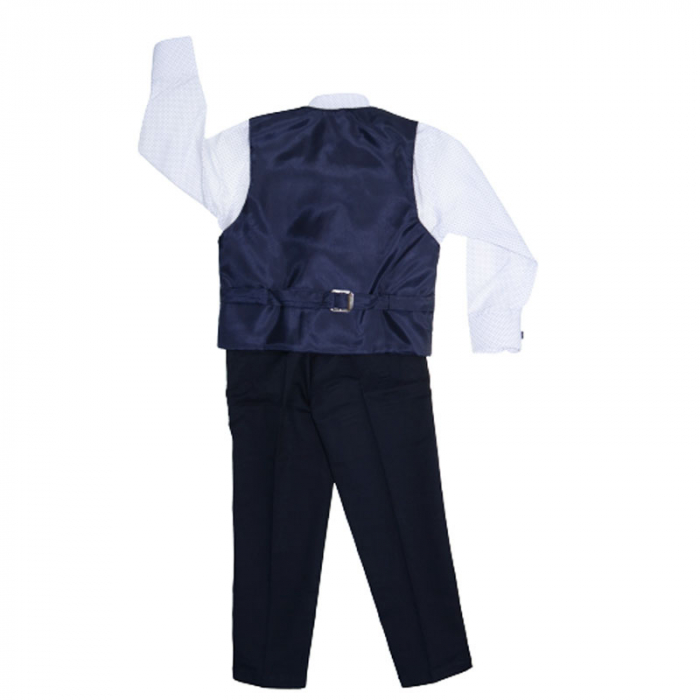 Costum elegant din 4 piese pentru baieti LOOKS KIDS KM1590-86, Bleumarin [2]