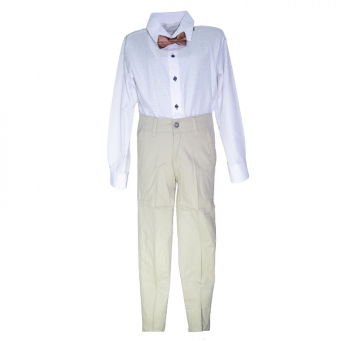 Costum elegant din 4 piese pentru baieti LOOKS KIDS KM2530-86, Rosu [3]