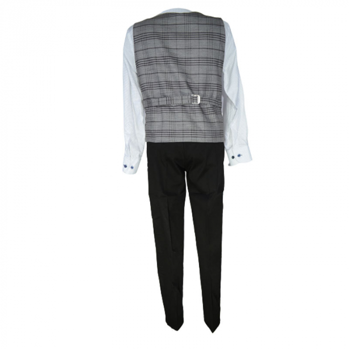 Costum elegant din 4 piese pentru baieti LOOKS KIDS KM2646-116, Gri [2]