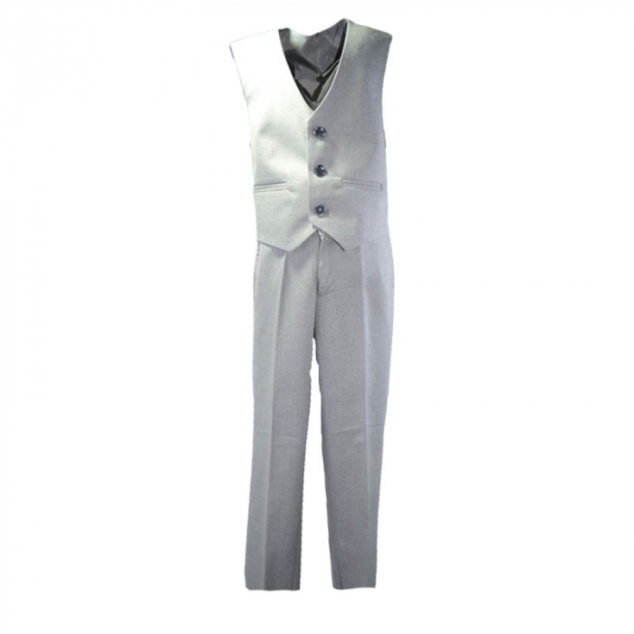 Costum elegant din 4 piese pentru baieti LA Kids 020323-G, Gri [4]