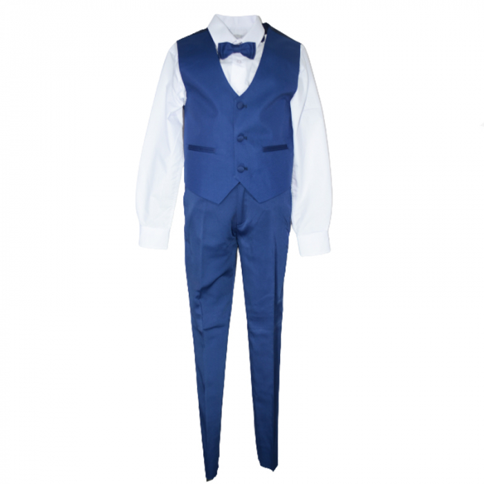 Costum elegant din 4 piese pentru baieti LA Kids 1628-03, Bleumarin [3]