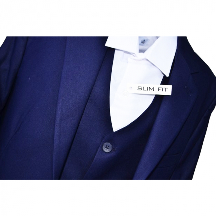 Costum elegant din 3 piese pentru baieti LA Kids 1739-B, Bleumarin [5]