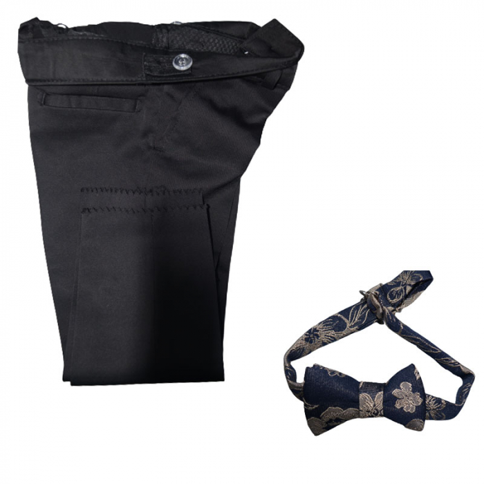 Costum elegant din 4 piese pentru baieti LA Kids 1766N, Negru [2]
