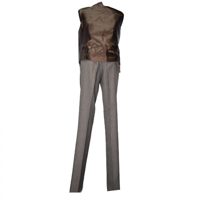 Costum elegant din 3 piese pentru baieti LA Kids LK0108, Maro [3]